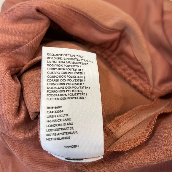 BHLDN Anthropologie Freya Satin Charmeuse Dress Gown Rose Champagne Size 6 NWT - Picture 14 of 16